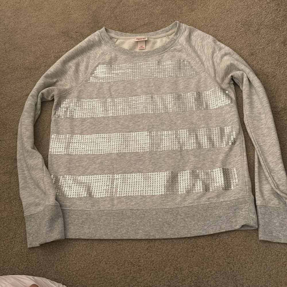 Sequin striped sweater